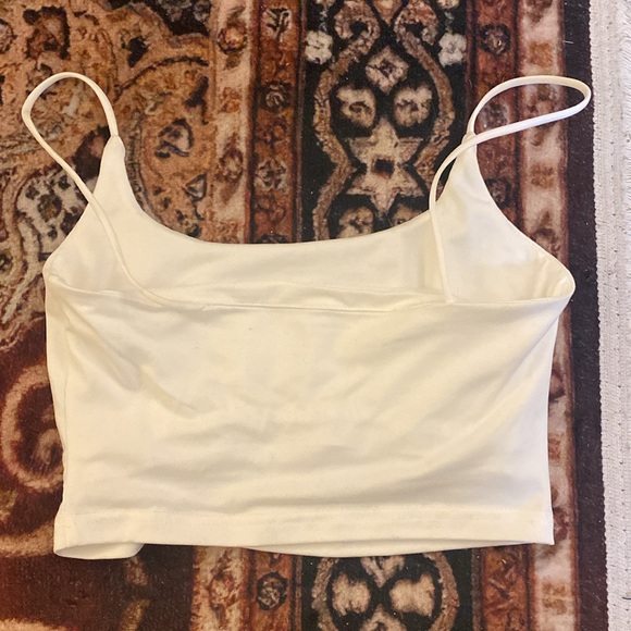 NWOT-Dazy by Shein white bra cami crop top - Picture 3 of 4